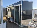 Alcom 14x7 All Aluminum, XLTP2 Enclosed, 7K GVWR, Side Door, Ramp Door Stock #ALC231 - Thumbnail 2