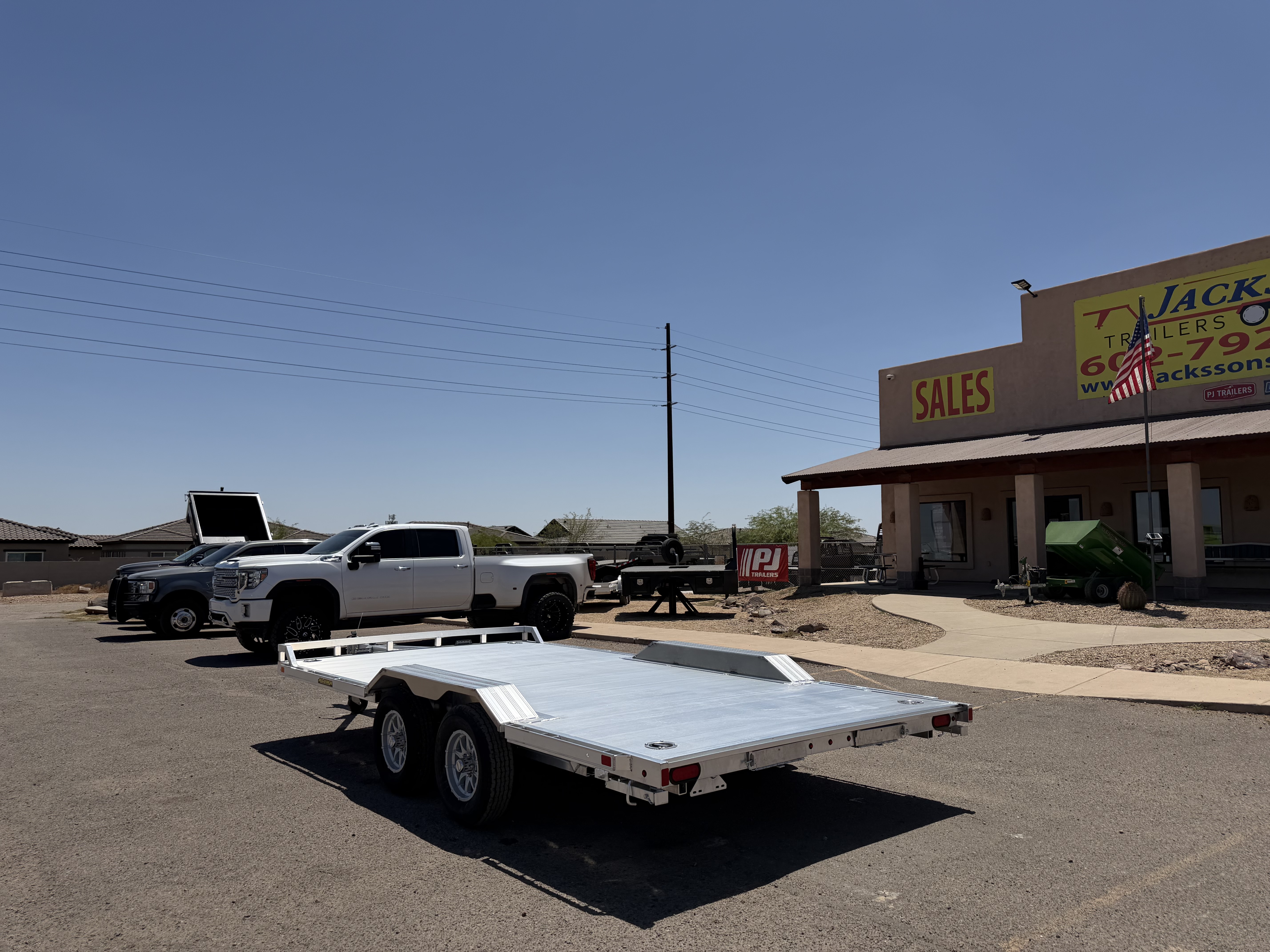 Aluma 16'x102" Aluminum Car Trailer w/ Ramps (WB16)