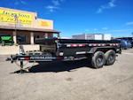 PJ Trailers 14x83 Tandem Axle, 15,400 GVWR, Low Pro Dump, 24" Sides, Solar Charger, 14 Ply Tires Stock #PJD1701 - Thumbnail 5