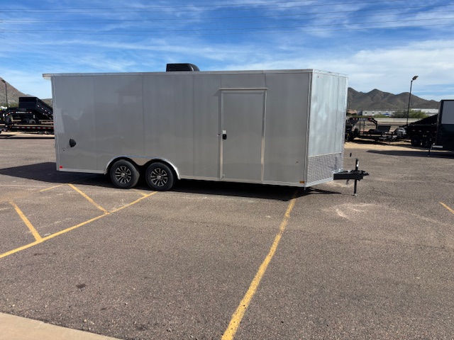 Compass 20x8.5 Jasper SE Car Hauler, 10K GVWR, Ramp Door, A/C, White Wall / Ceiling, RTP Floor - Stock #CMP2658 - Image 3 of 8