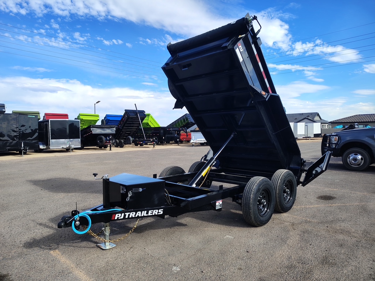 P.J. Trailers 10X60 Utility Dump, Tandem Axle, 10K GVWR - Stock #PJD1672 - Image 4 of 8
