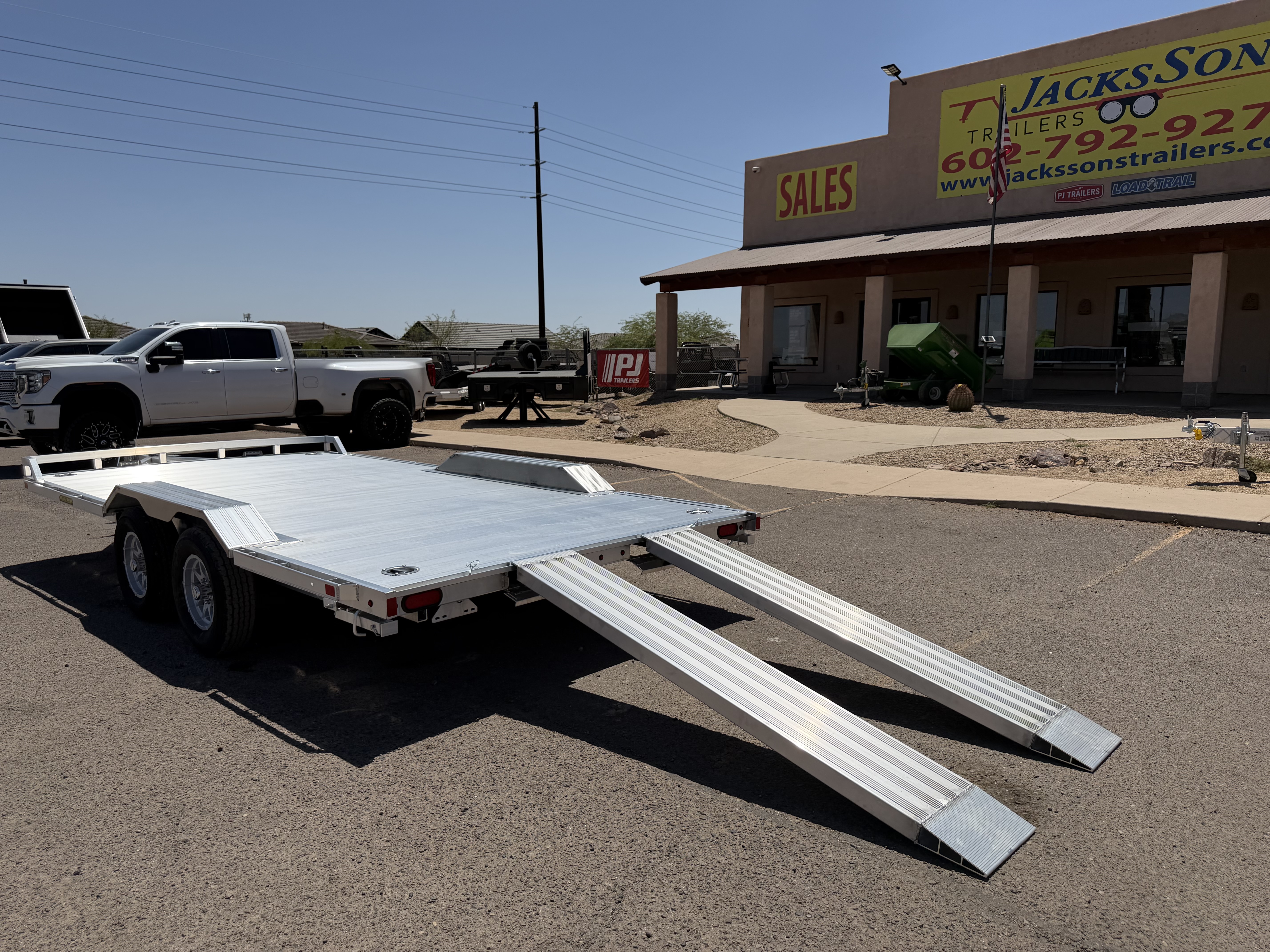 Aluma 16'x102" Aluminum Car Trailer w/ Ramps (WB16)