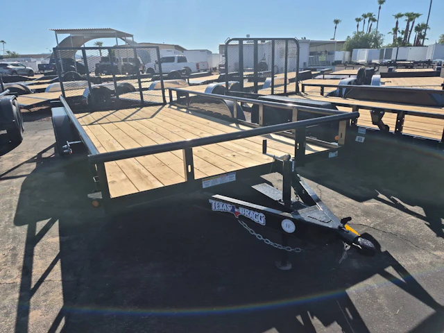 Texas Bragg 14'x83" Overwidth Pipe-Top Utility Trailer w/ 4' Ramp Gate (14POW)