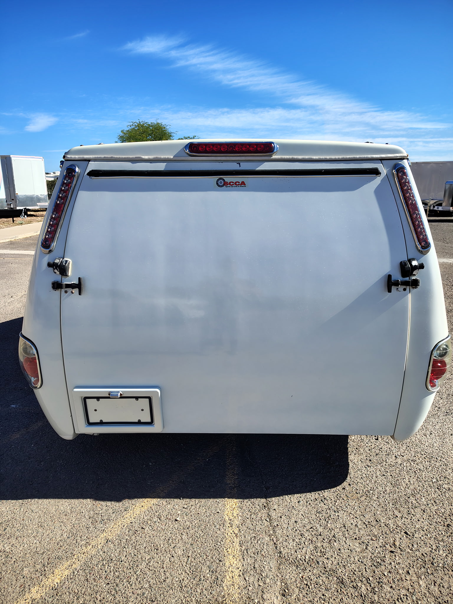 FAT SOCKS MOTORSPORTS Custom 12' Fiberglass Motorcycle Hauler - Stock #USD4001 - Image 12 of 12