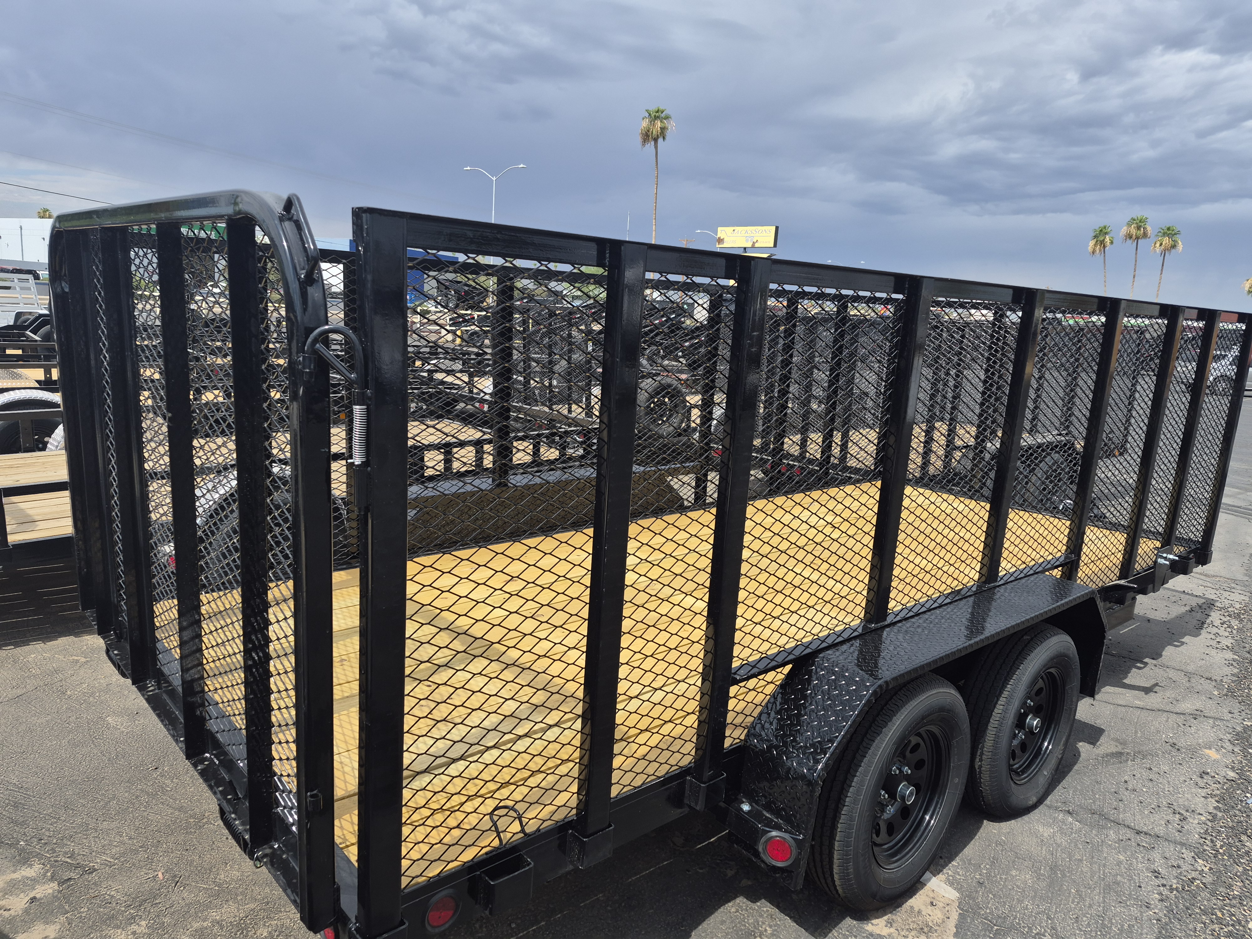 P.J. Trailers 16x77 Tandem Axle, 7K GVWR, Channel Utility, 4' Sides - Stock #PPJ11201 - Image 4 of 4
