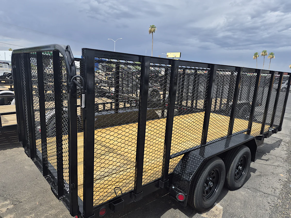 P.J. Trailers 16x77 Tandem Axle, 7K GVWR, Channel Utility, 4' Sides - Stock #PPJ11201 - Image 4 of 4 P.J. Trailers 16x77 Tandem Axle, 7K GVWR, Channel Utility, 4' Sides - Stock #PPJ11201 - Image 4 of 4