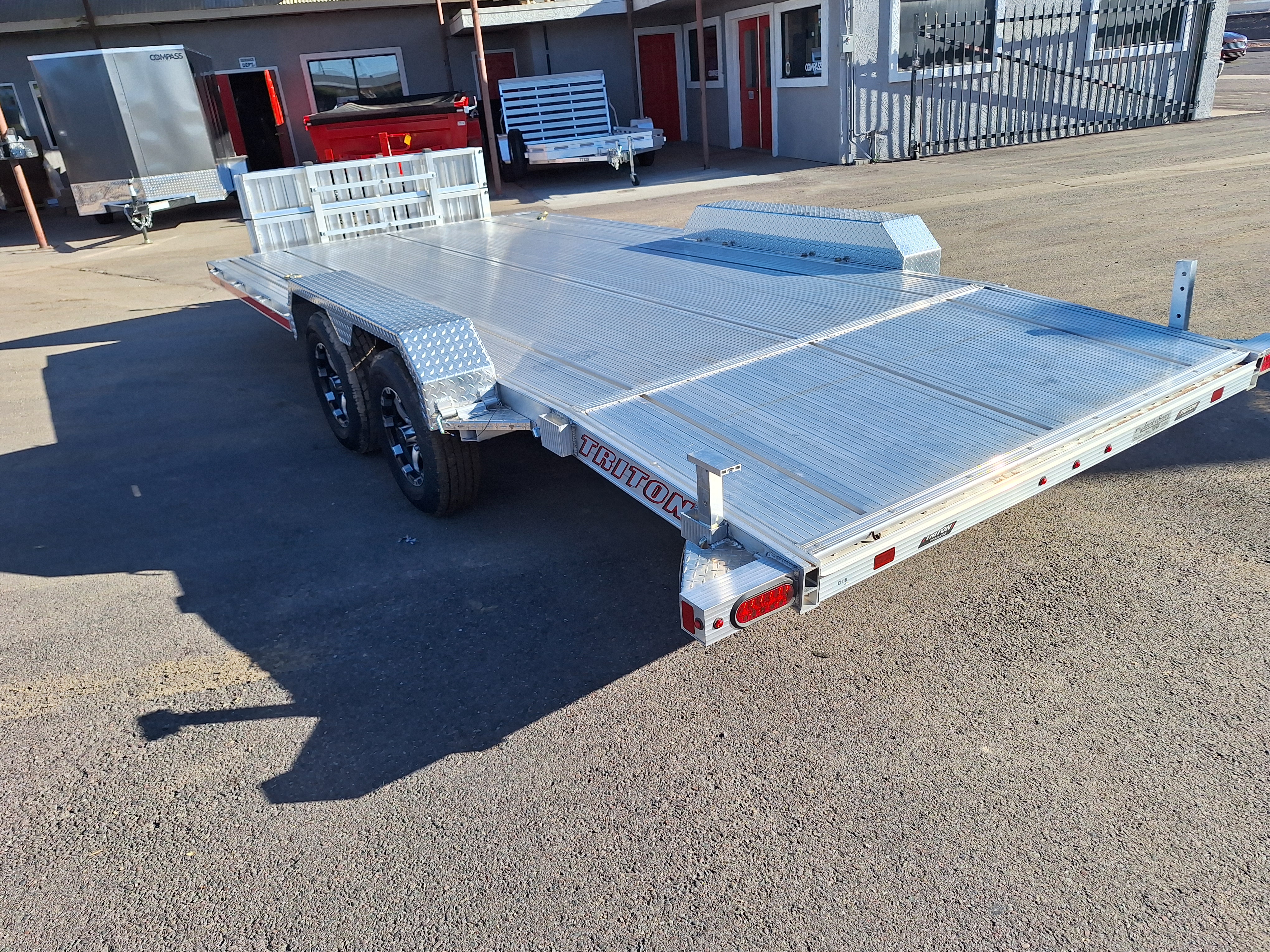Triton 18x83 All Aluminum, 7K GVWR, Tandem Axle Car Hauler - Stock #TRI019 - Image 4 of 8