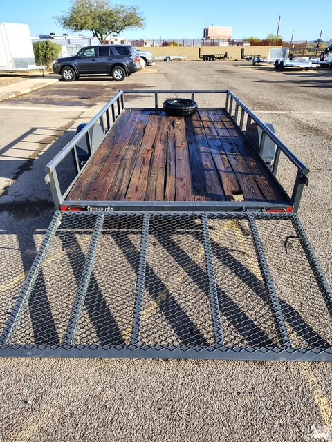 Lamar 14'x77" Single Axle Utility Trailer w/ Ramp Gate (SA)
