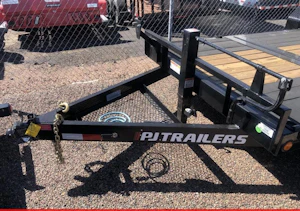 P.J. Trailers 20x83" Equipment Tilt, 14K GVWR, 14PLY, Blackwood Deck