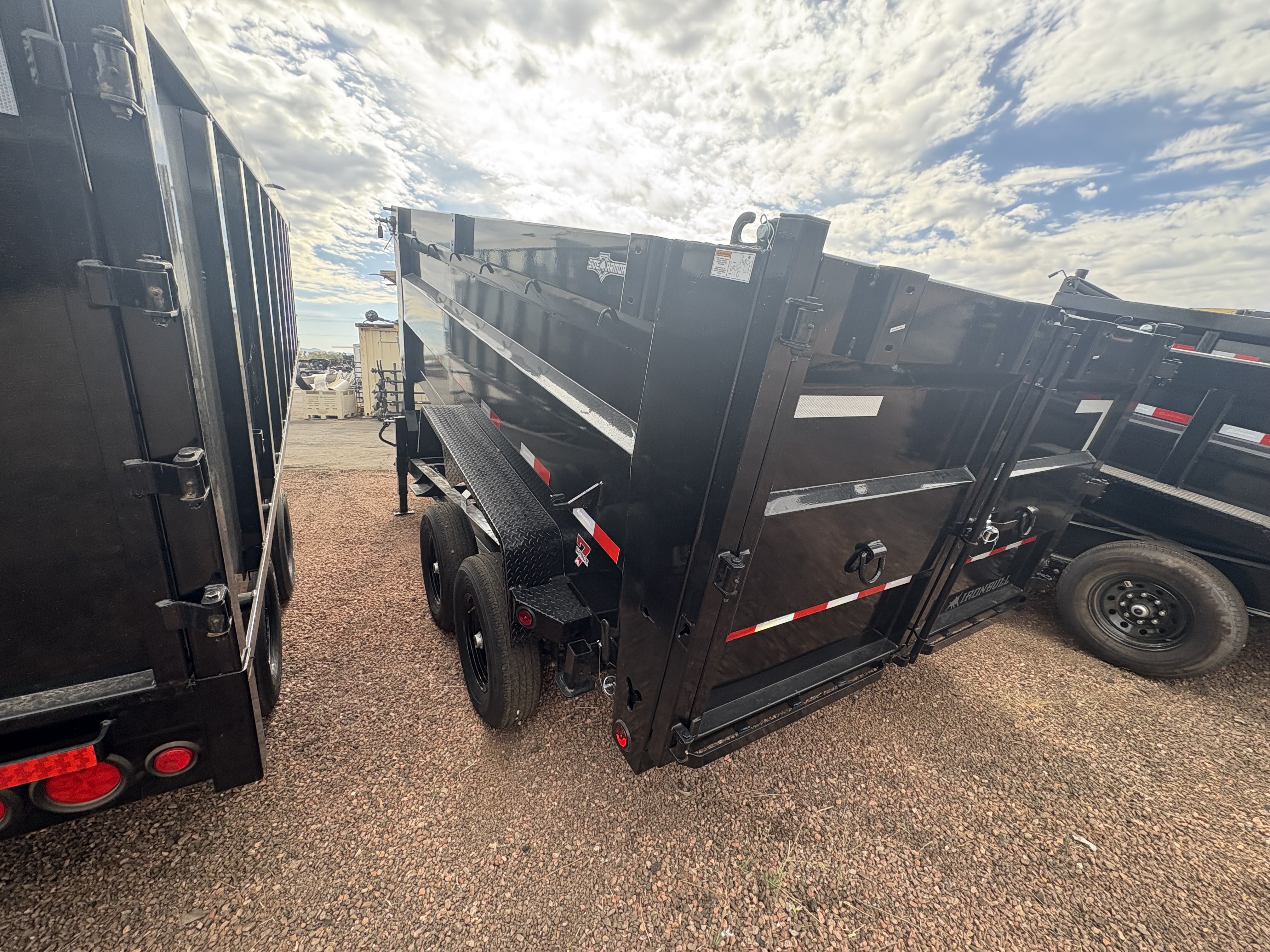 Norstar 16x83 IronBull Gooseneck, Tandem Axle Dump, 15K GVWR, 36" Sides, Telescopic Cylinder, Solar Charger, 14 Ply Tires - Stock #NST1488 - Image 2 of 4