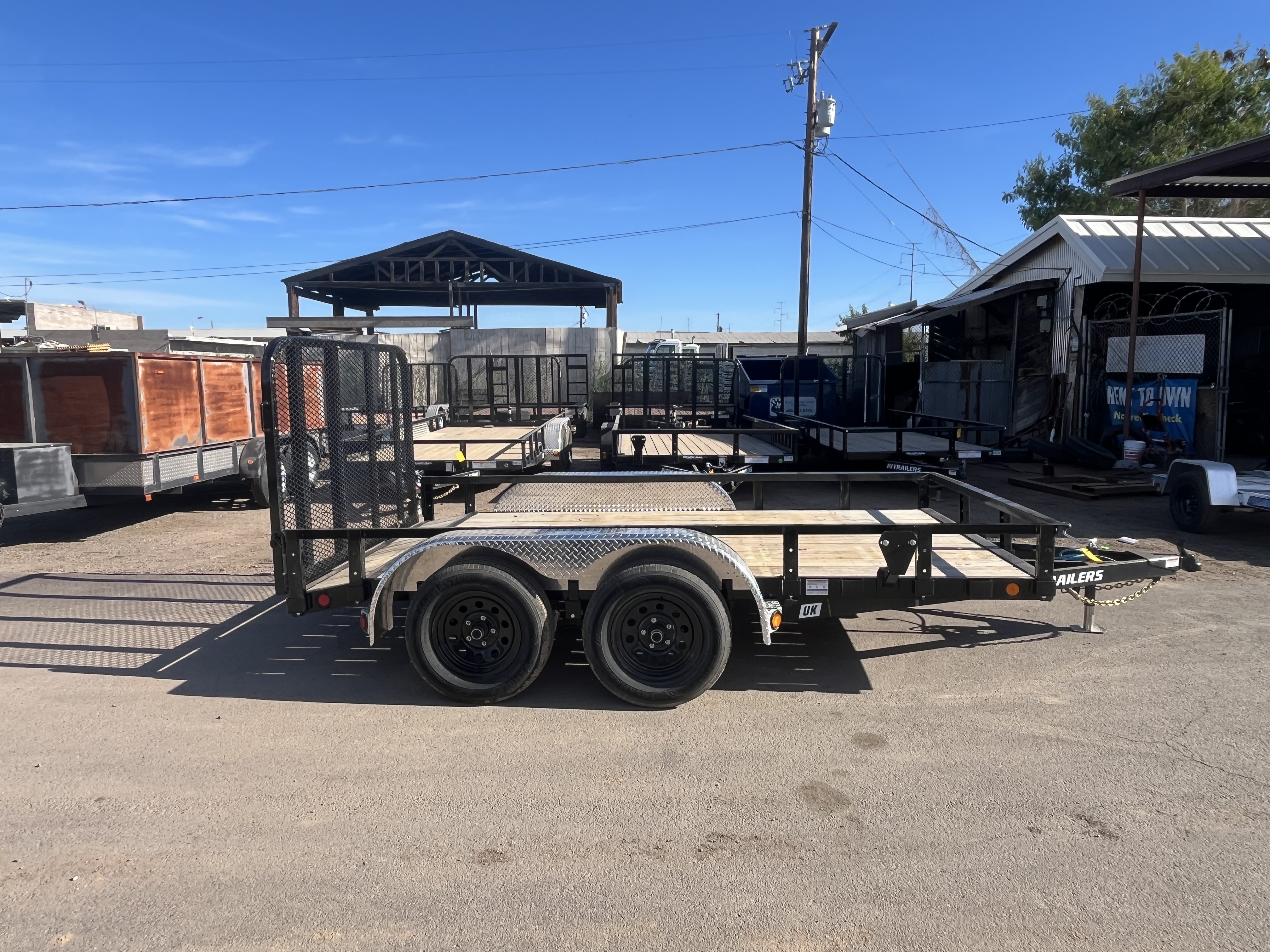 P.J. Trailers 12x77 Tandem Axle, 7K GVWR, Channel Utility - Stock #PPJ11094 - Image 4 of 9
