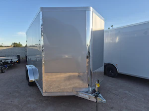 Alcom 14x7.4 All Aluminum NXT Car Hauler, 7K GVWR, Side Door, Ramp Door