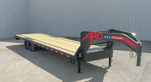 ARC Trailers 25'x102" 14K Gooseneck Flatbed Trailer w/ Slide-In Ramps (GDS)