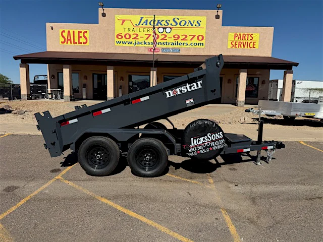 Norstar Norstar 10'x60" Single Ram General-Duty Dump Trailer w/ 20" Sides (DCB) - Stock #NST1525 - Image 1 of 11 Norstar Norstar 10'x60" Single Ram General-Duty Dump Trailer w/ 20" Sides (DCB) - Stock #NST1525 - Image 1 of 11