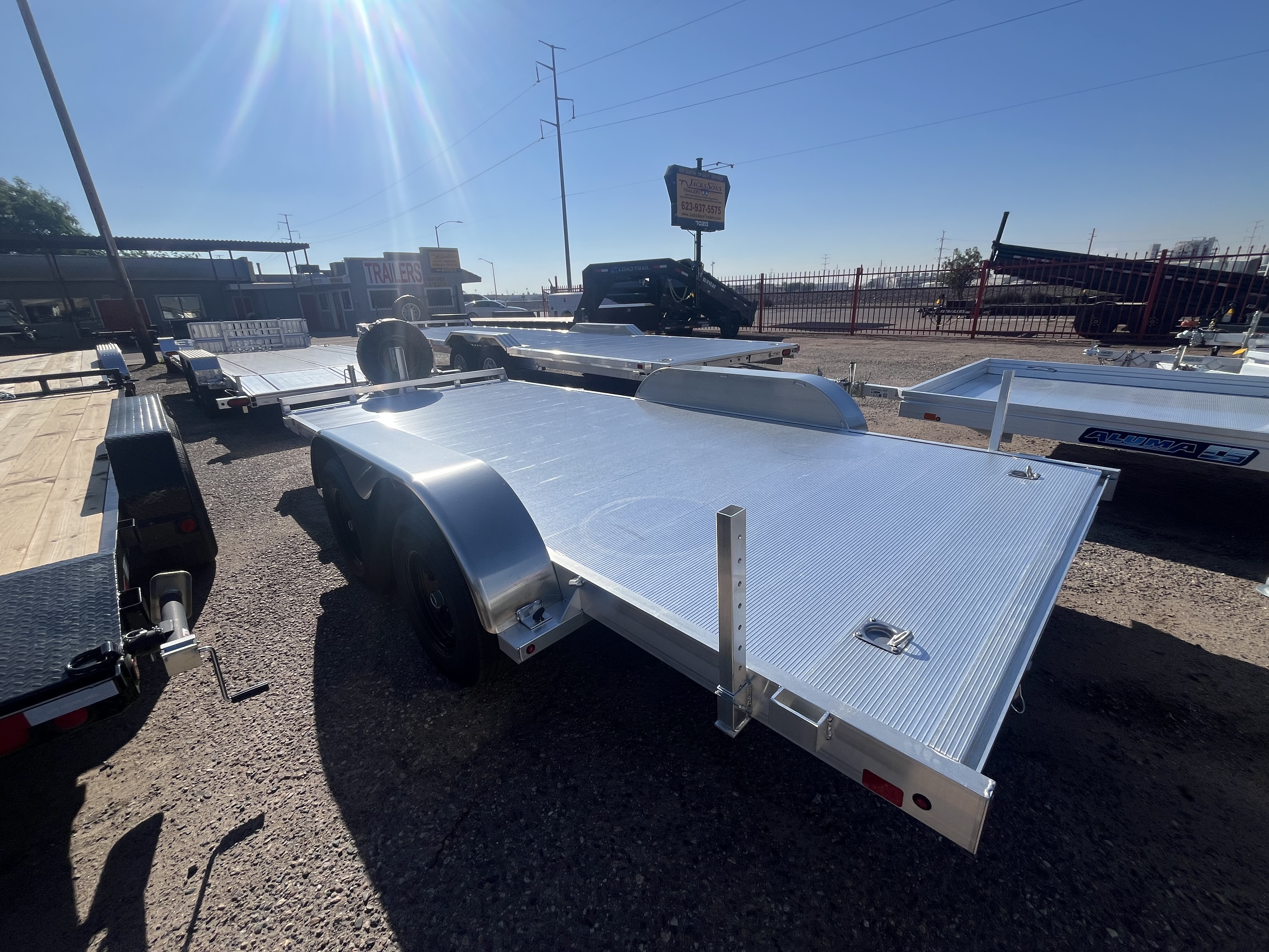 Aluma 16x82 All Aluminum, 7K GVWR, Tandem Axle (8216ESA-TA-EL-R-RTD) - Stock #ALU262 - Image 4 of 9