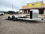 Aluma 18x82 All Aluminum, 10K GVWR, Heavy Tandem Axle, XL Tilt w/ Cargo Box (8218H-XL-TILT-TA-EL-RTD-CB) Stock #ALU369 - Thumbnail 1