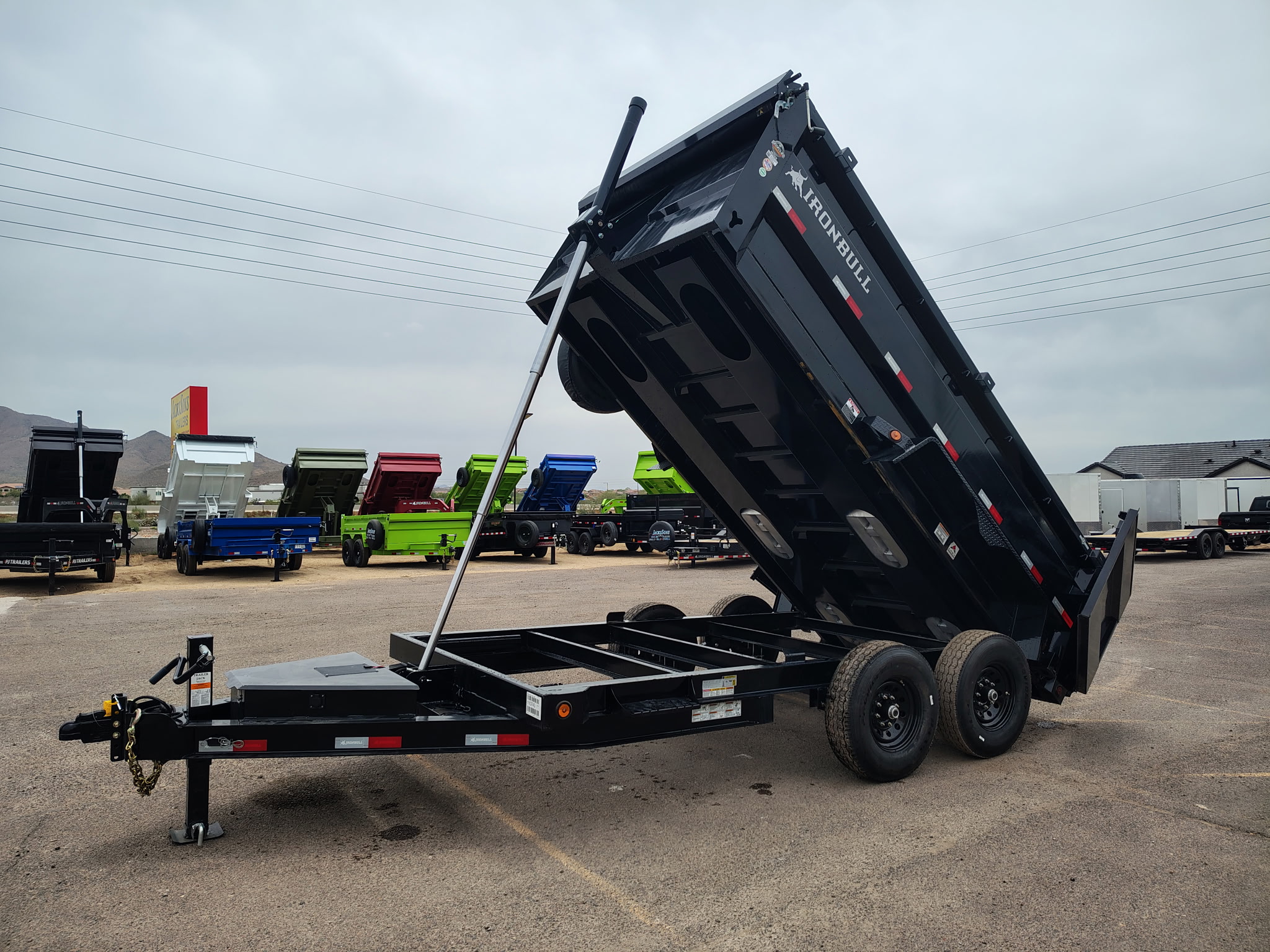 Norstar 14x83 IronBull Tandem Axle Dump, 15K GVWR, 36" Sides, Solar Charger, 14 Ply Tires - Stock #NST1373 - Image 10 of 15