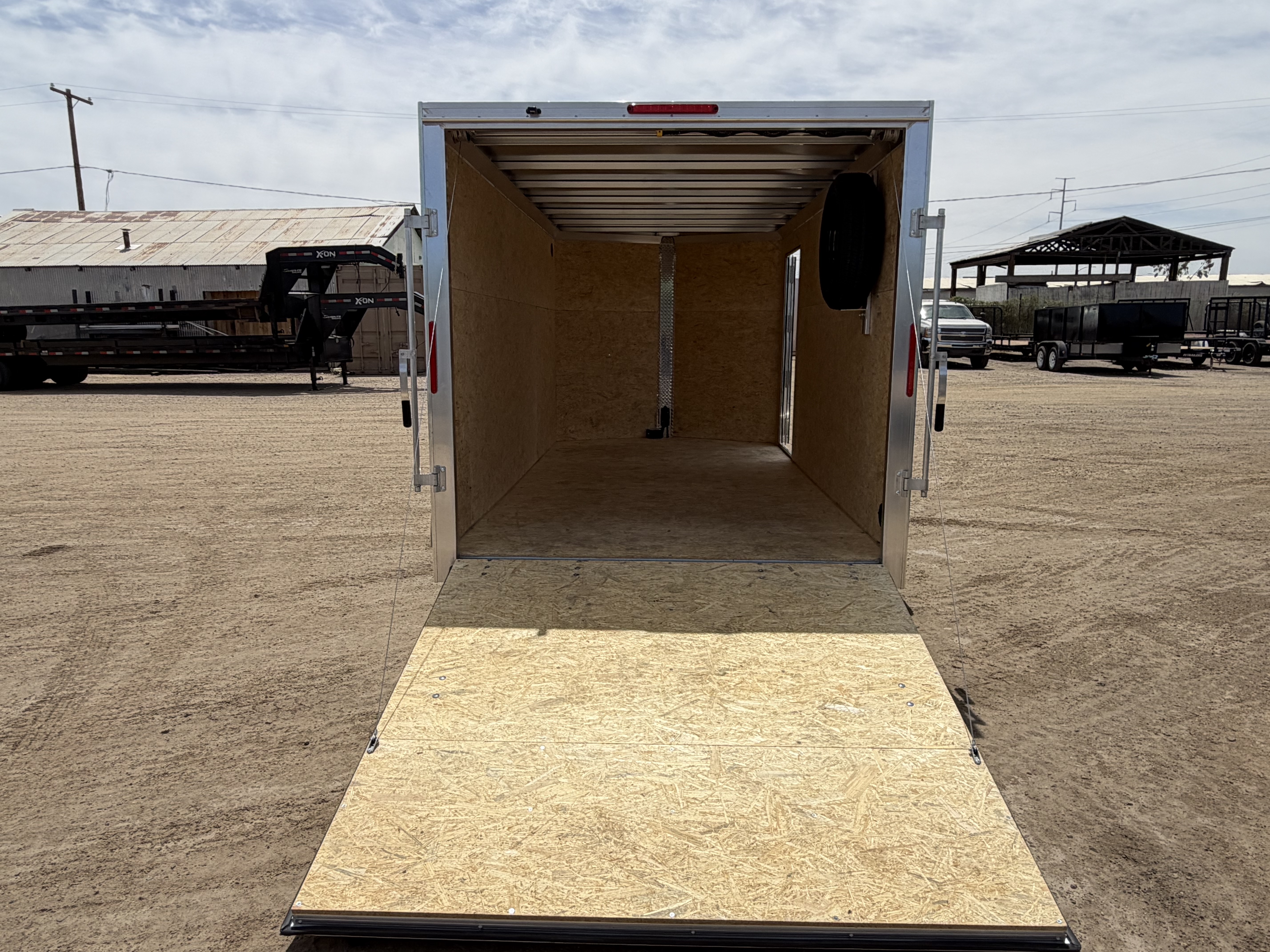 Alcom 14x7 All Aluminum XLT-P Enclosed, 7K GVWR, Side Door, Ramp Door - Stock #ALC266 - Image 7 of 8