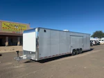 Triton 34x8.5 All Aluminum LOADED Car Hauler, Elite Escape Door, Cabinets/Winch, 14K GVWR, Ramp Door Stock #USD4729 - Thumbnail 14