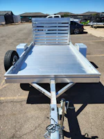 Aluma 10x68 All Aluminum, 3K GVWR, Heavy Single Axle, Straight Tailgate (6810H-S-TG) Stock #ALU378 - Thumbnail 5