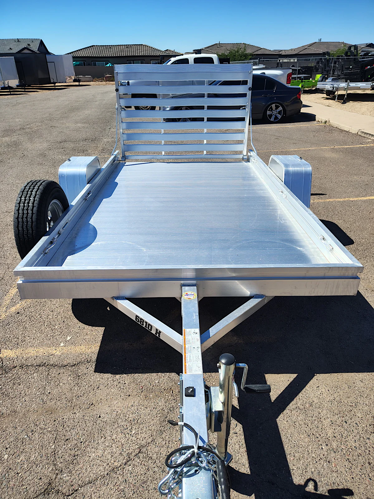 Aluma 10x68 All Aluminum, 3K GVWR, Heavy Single Axle, Straight Tailgate (6810H-S-TG) - Stock #ALU378 - Image 5 of 5 Aluma 10x68 All Aluminum, 3K GVWR, Heavy Single Axle, Straight Tailgate (6810H-S-TG) - Stock #ALU378 - Image 5 of 5