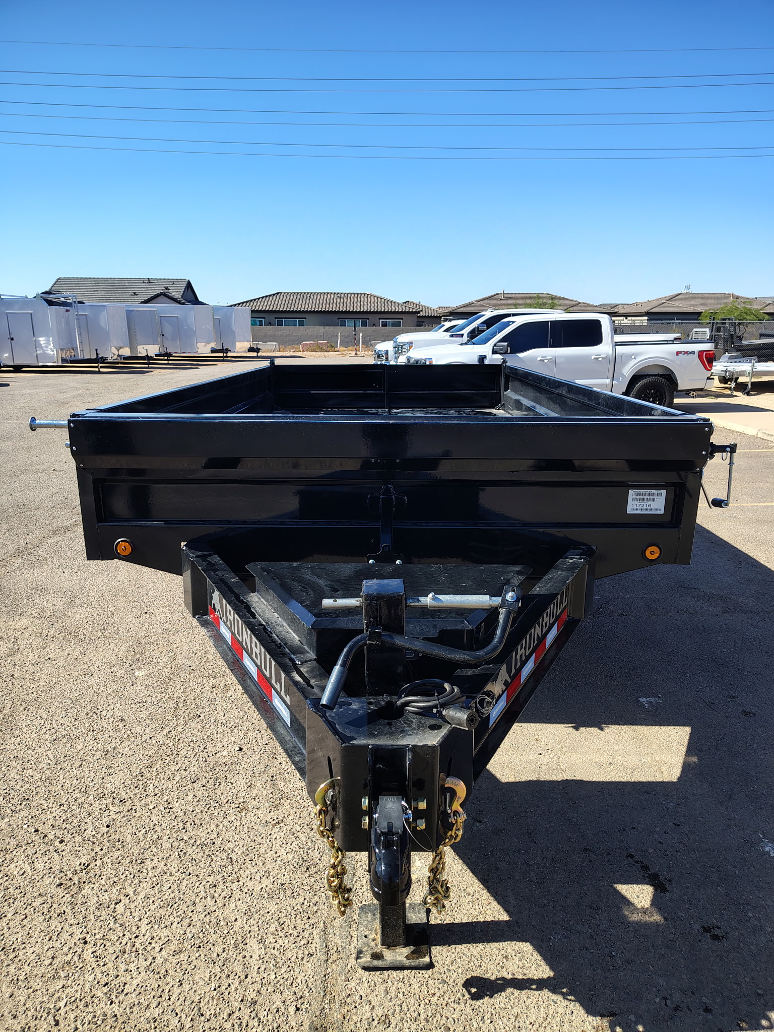 Iron Bull 16'x96" Scissor Deckover Dump Trailer w/ 18" Fold-Down Sides (DDP)
