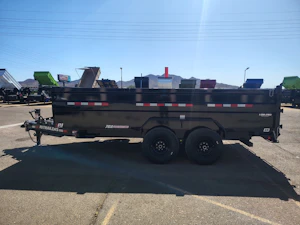 P.J. Trailers 16x83 Tandem Axle, 15,400 GVWR, Low Pro Dump, 36" Sides, 14 Ply Tires