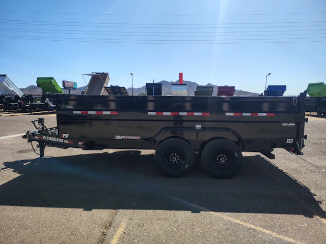 PJ Trailers 16'x84" Scissor Low-Pro High Side Dump Trailer w/ 36" Sides (DM)