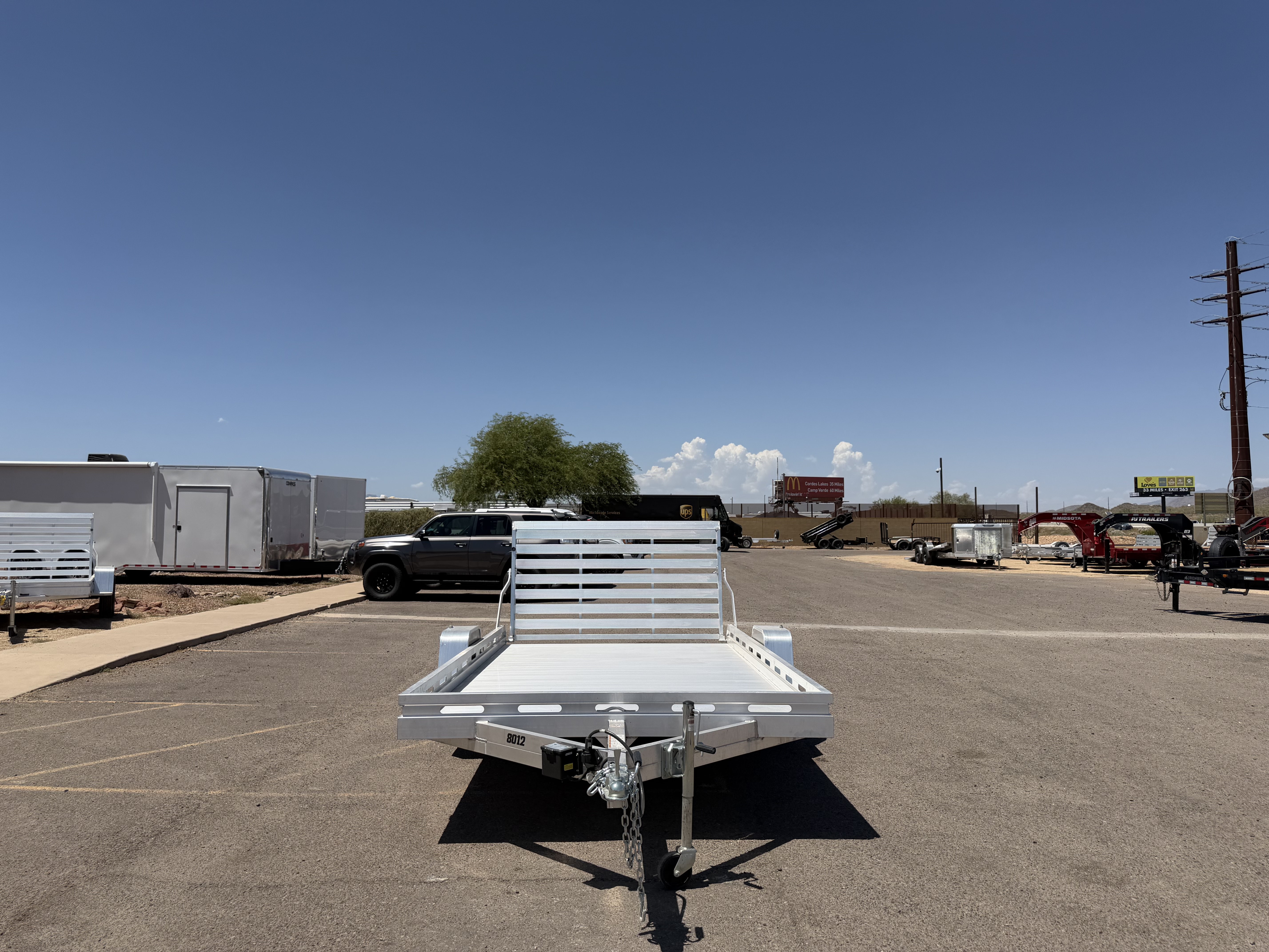 Aluma 12'x80" Aluminum Utility Trailer w/ Tailgate (8012S)