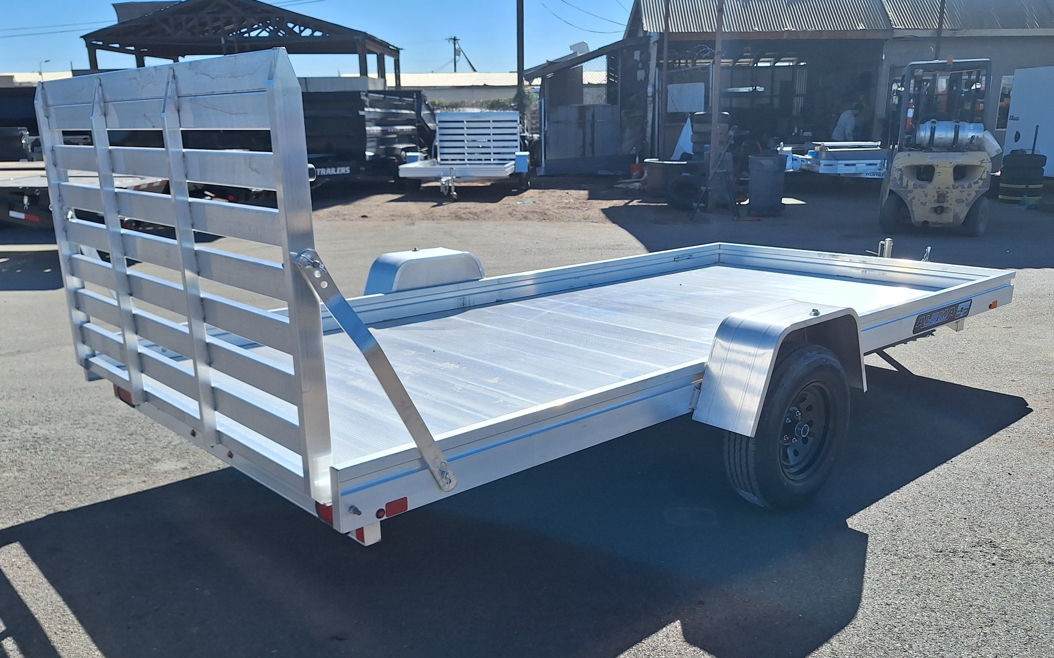Aluma 14x78 All Aluminum, 3K GVWR, Single Axle (7814ESA-S-TG) - Stock #ALU307 - Image 4 of 6