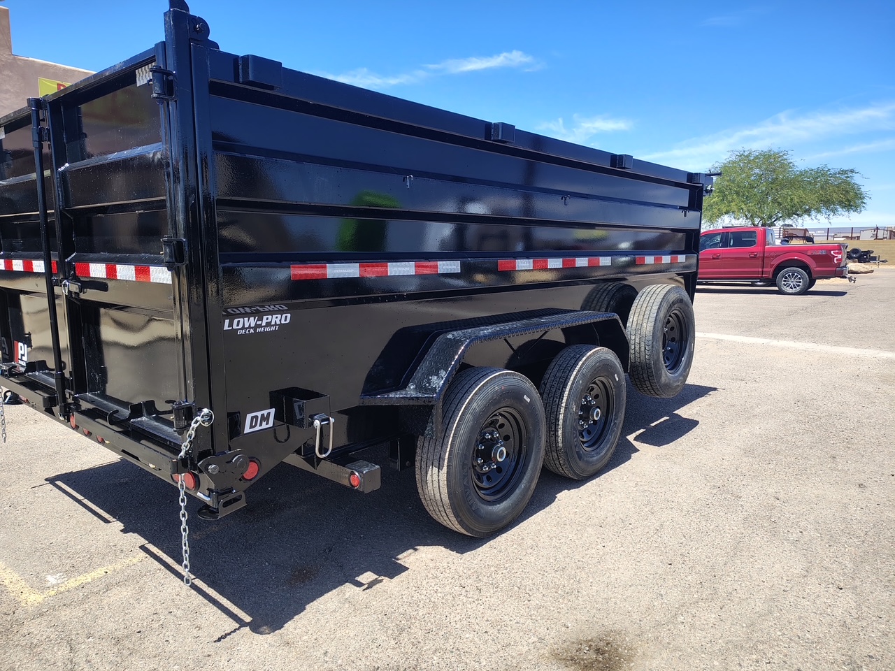 P.J. Trailers 12x83 Tandem Axle, 15,400 GVWR, Low Pro Dump, 48" Sides, 14 Ply Tires - Stock #PJD1700 - Image 10 of 10
