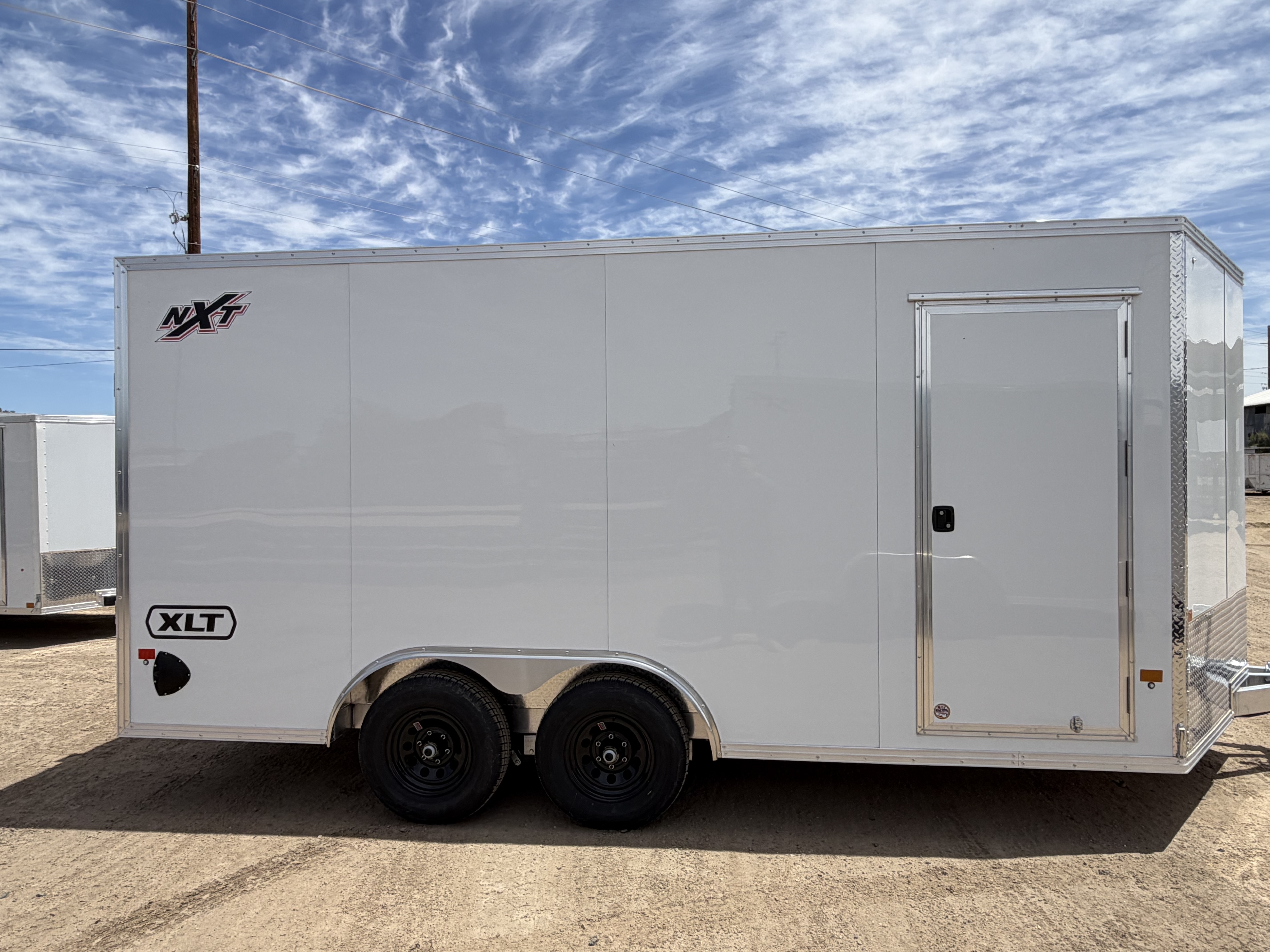 Alcom 16x8.5 All Aluminum XLTP2 Car Hauler, 10K GVWR, Side Door, Ramp Door - Stock #ALC267 - Image 2 of 8