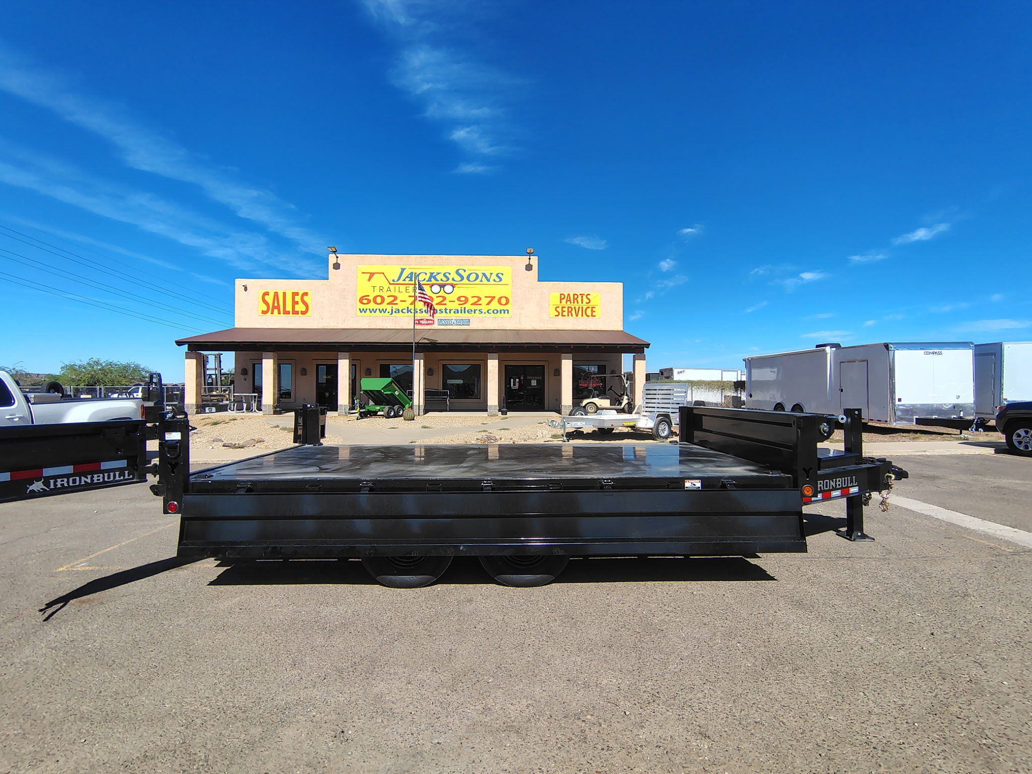 Norstar 16x96 IronBull Tandem Axle Deckover Dump, 15K GVWR, 18" Fold Down Sides, Hydraulic Jack - Stock #NST1507 - Image 2 of 13