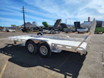 Aluma 16x80 All Aluminum, 8.5K GVWR, Tandem Axle, Electric Brake, Ramps, W/ Tailgate, RTD (8016TA-EL-R-TG-RTD) Stock #ALU373 - Thumbnail 2