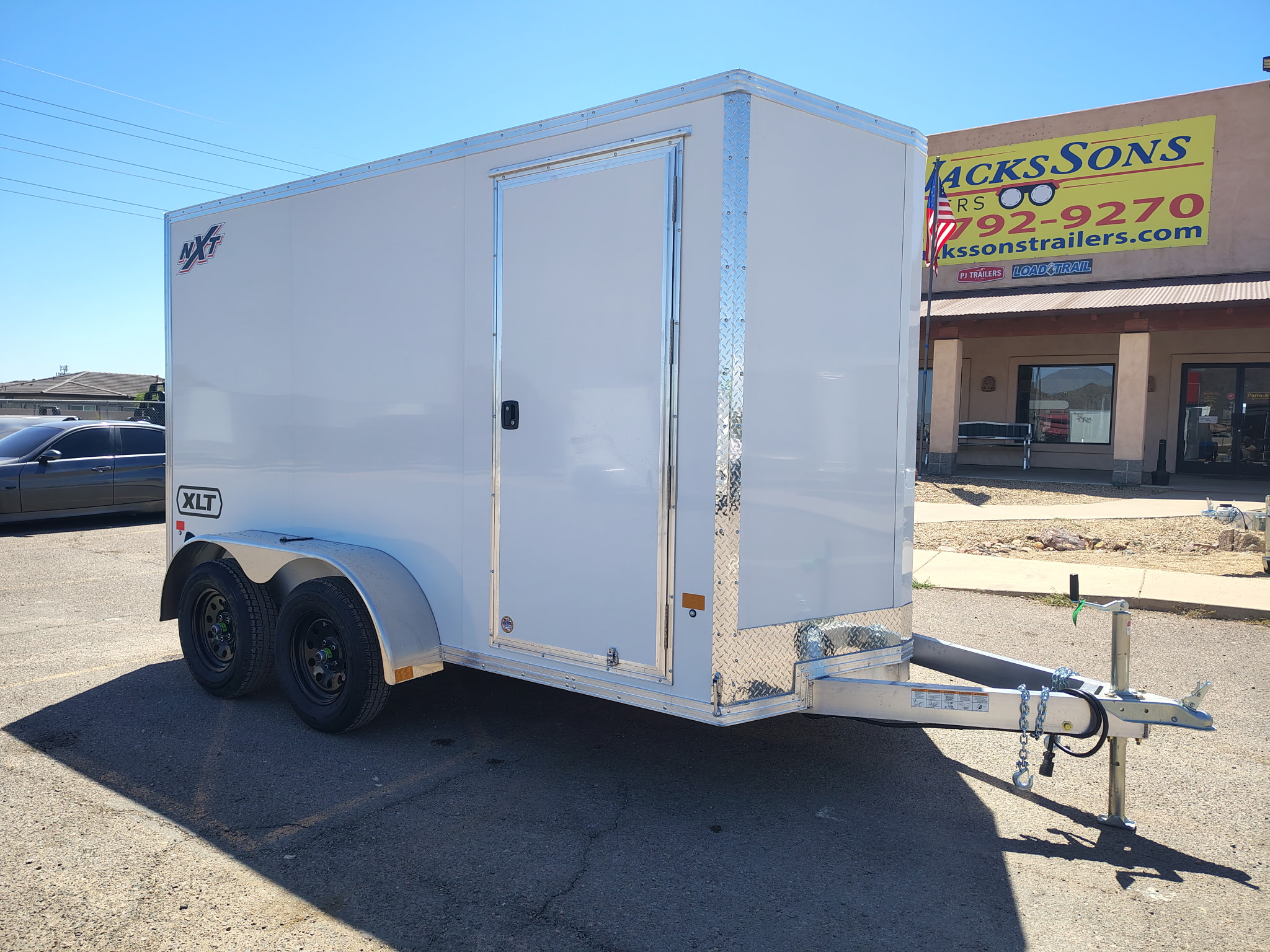 Alcom 12x6 All Aluminum XLT-P Enclosed, 7K GVWR, Ramp Door - Stock #ALC247 - Image 1 of 9