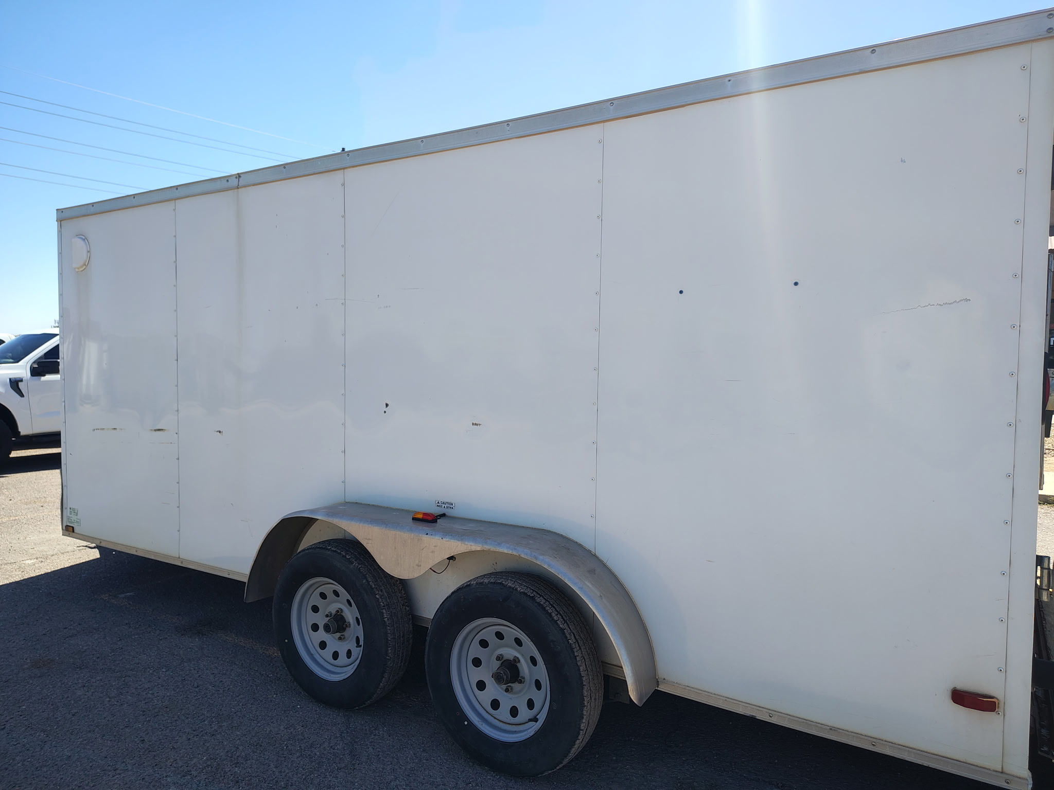 Hurricane 16 x 7 Tandem Axle, Enclosed Cargo, 7K GVWR - Stock #USD7593 - Image 8 of 9