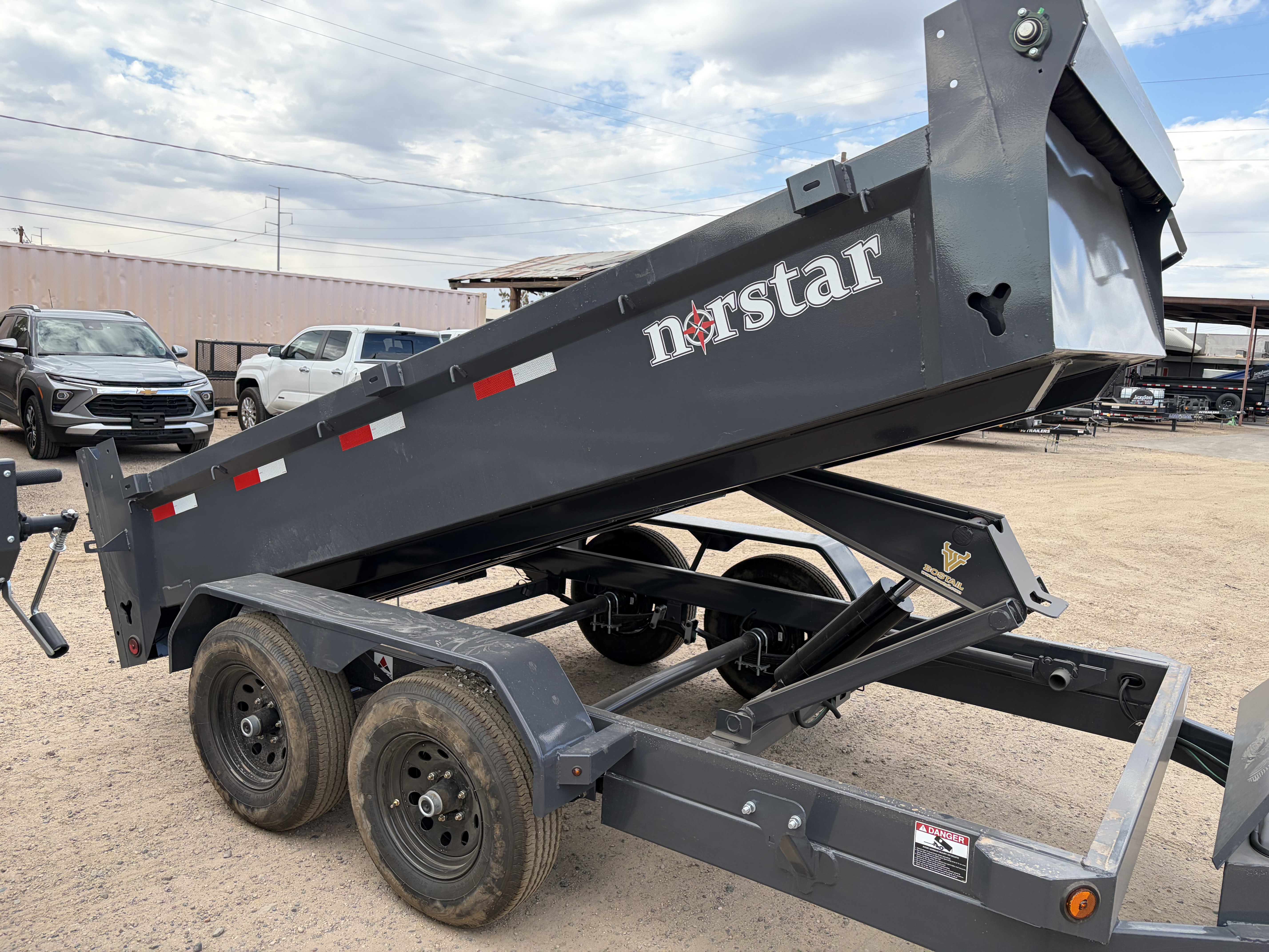 Norstar 12x72 Norstar Tandem Axle Dump, 10K GVWR, 20" Sides - Stock #NST1483 - Image 1 of 6