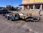 P.J. Trailers 14x83 Tandem Axle, 7K GVWR, Channel Utility, DT w/ 3' Gate Stock #PPJ11075 - Thumbnail 1