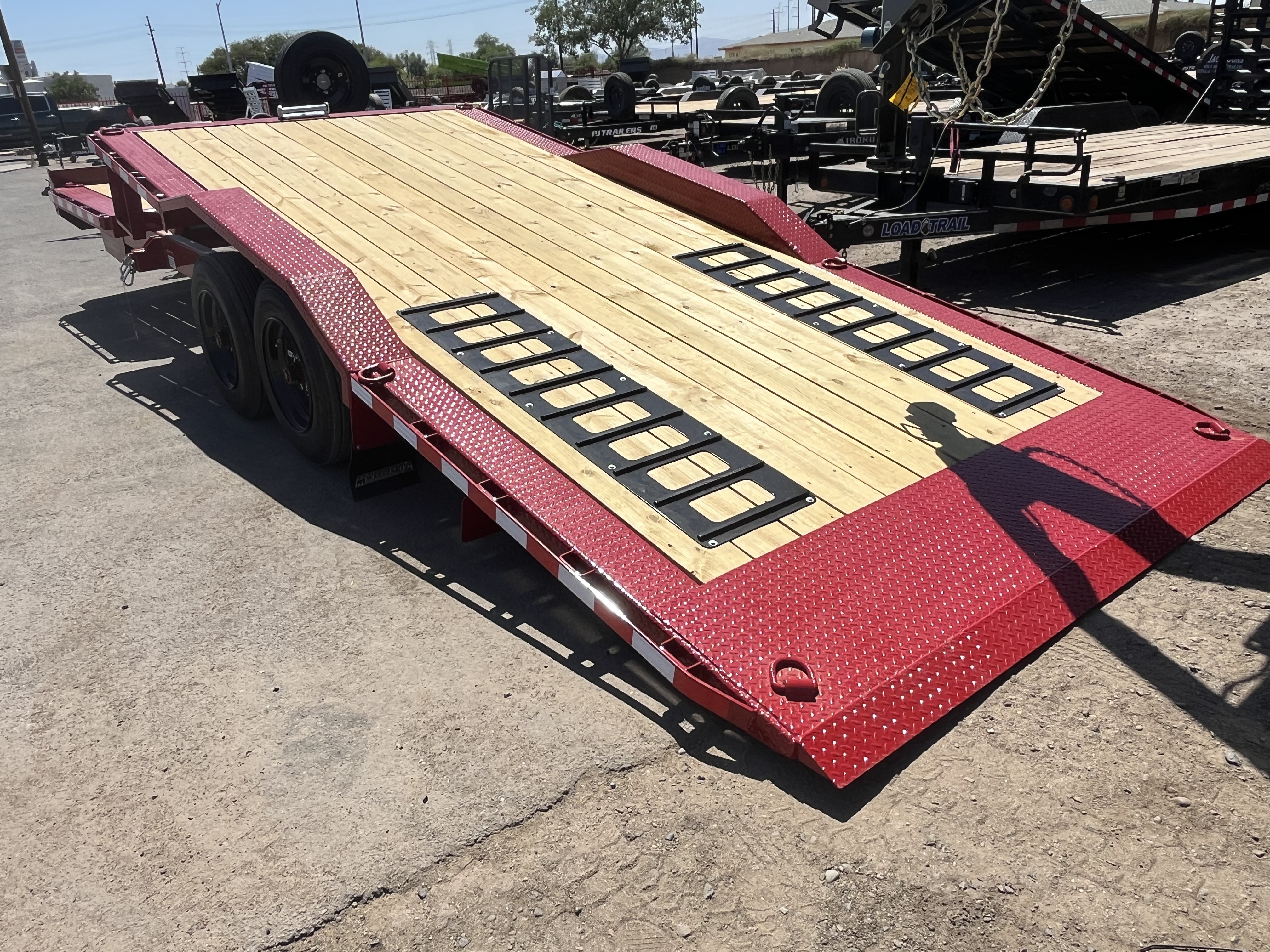 Midsota 24x8.5 (18'+6') Tilt Bed Wide Body, Drive Over Fender, 17,600 GVWR, 80" Steel Toolbox - Stock #MI009 - Image 7 of 10