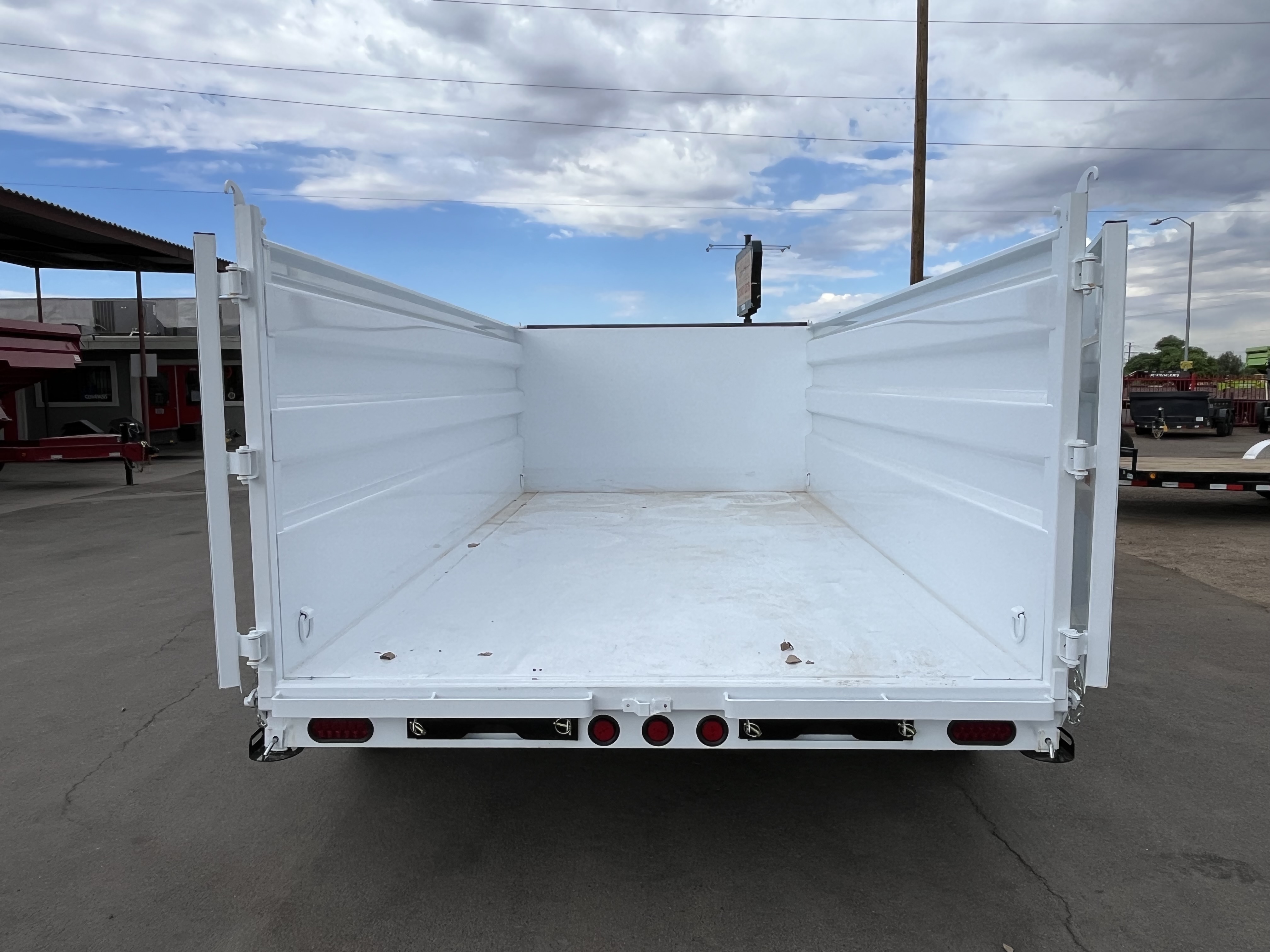 PJ Trailers 14'x83" Scissor Low-Pro High Side Dump Trailer w/ 48" Sides (DM)