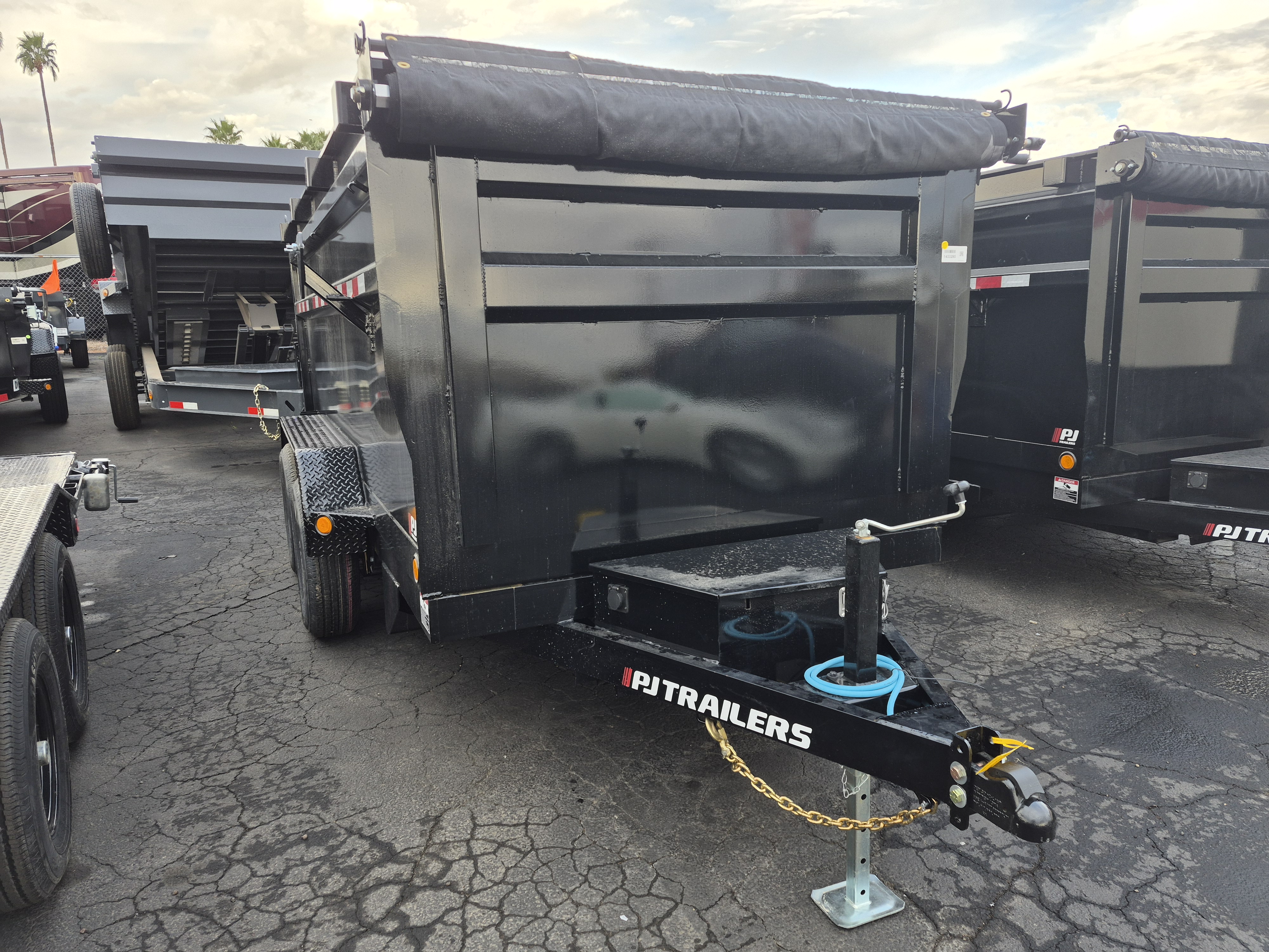 P.J. Trailers 12x72 Tandem Axle, 10K GVWR, Dump, 48" Sides - Stock #PJD1647 - Image 3 of 6