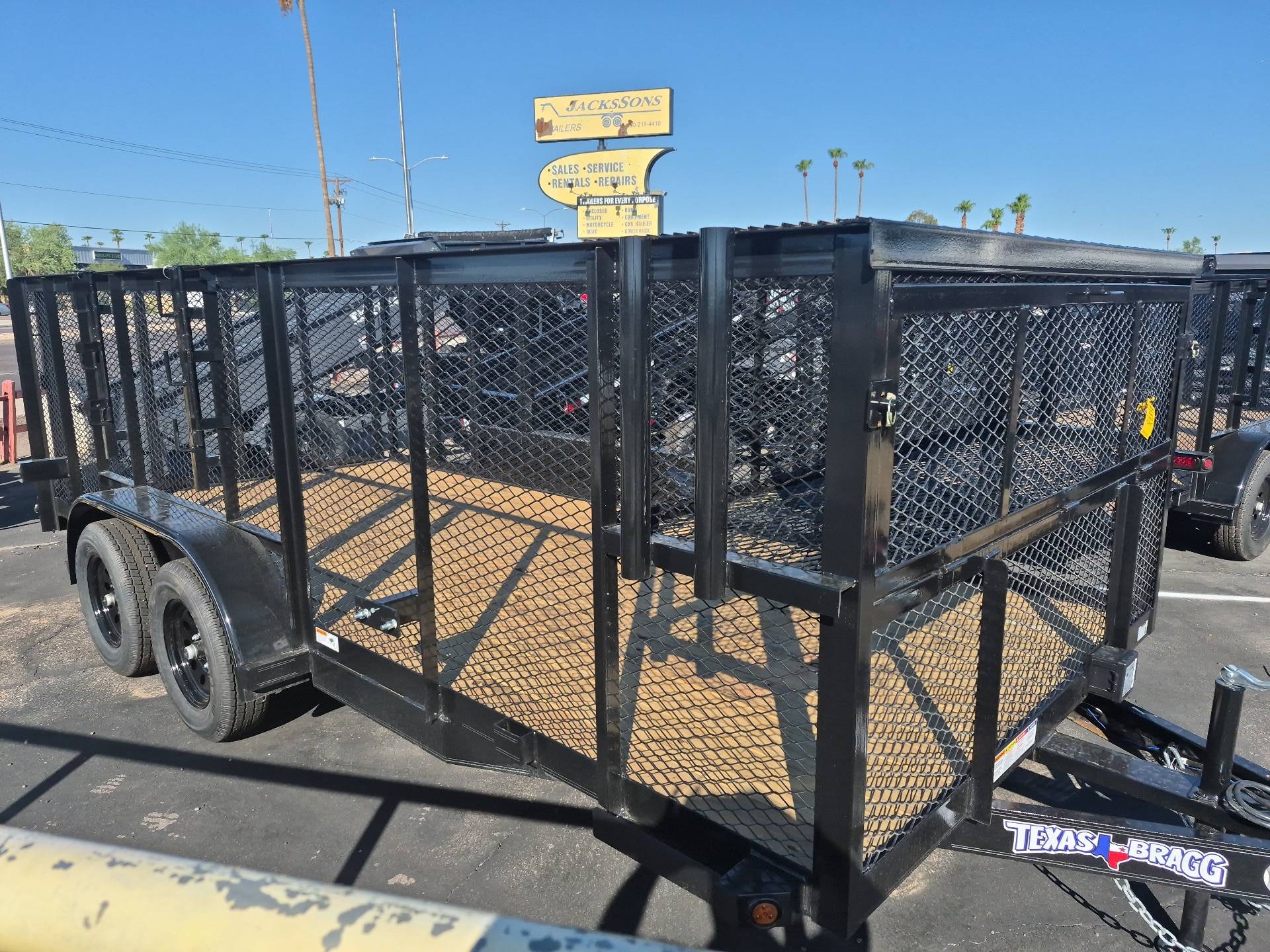 Texas Bragg 16'x83" Landscape Trailer with 4 ft Sides (16LST)