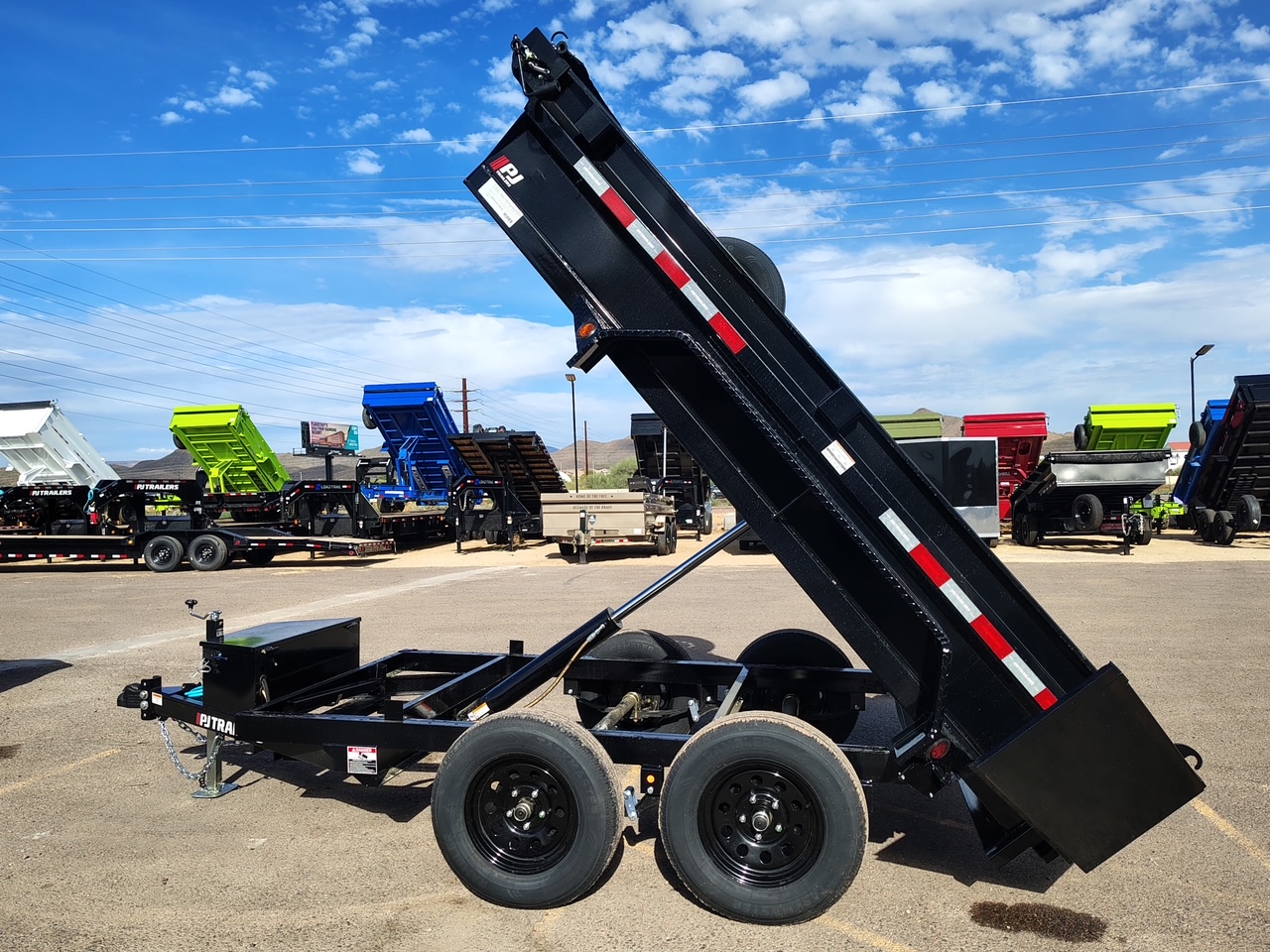 P.J. Trailers 10X60 Utility Dump, Tandem Axle, 7K GVWR - Stock #PJD1671 - Image 6 of 9