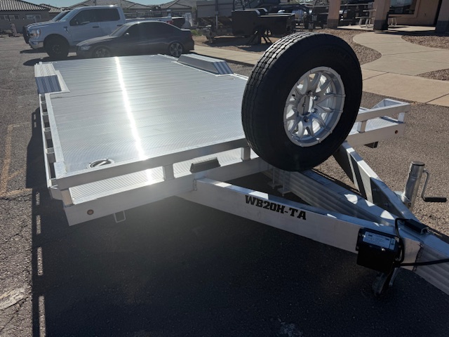 Aluma 20x102" All Aluminum Wide Body, 10K GVWR, Heavy Tandem Axle, Drive-Over-Fenders (WB20H-TA-EL-DOF-R-RR-RTD) - Stock #ALU304 - Image 6 of 10