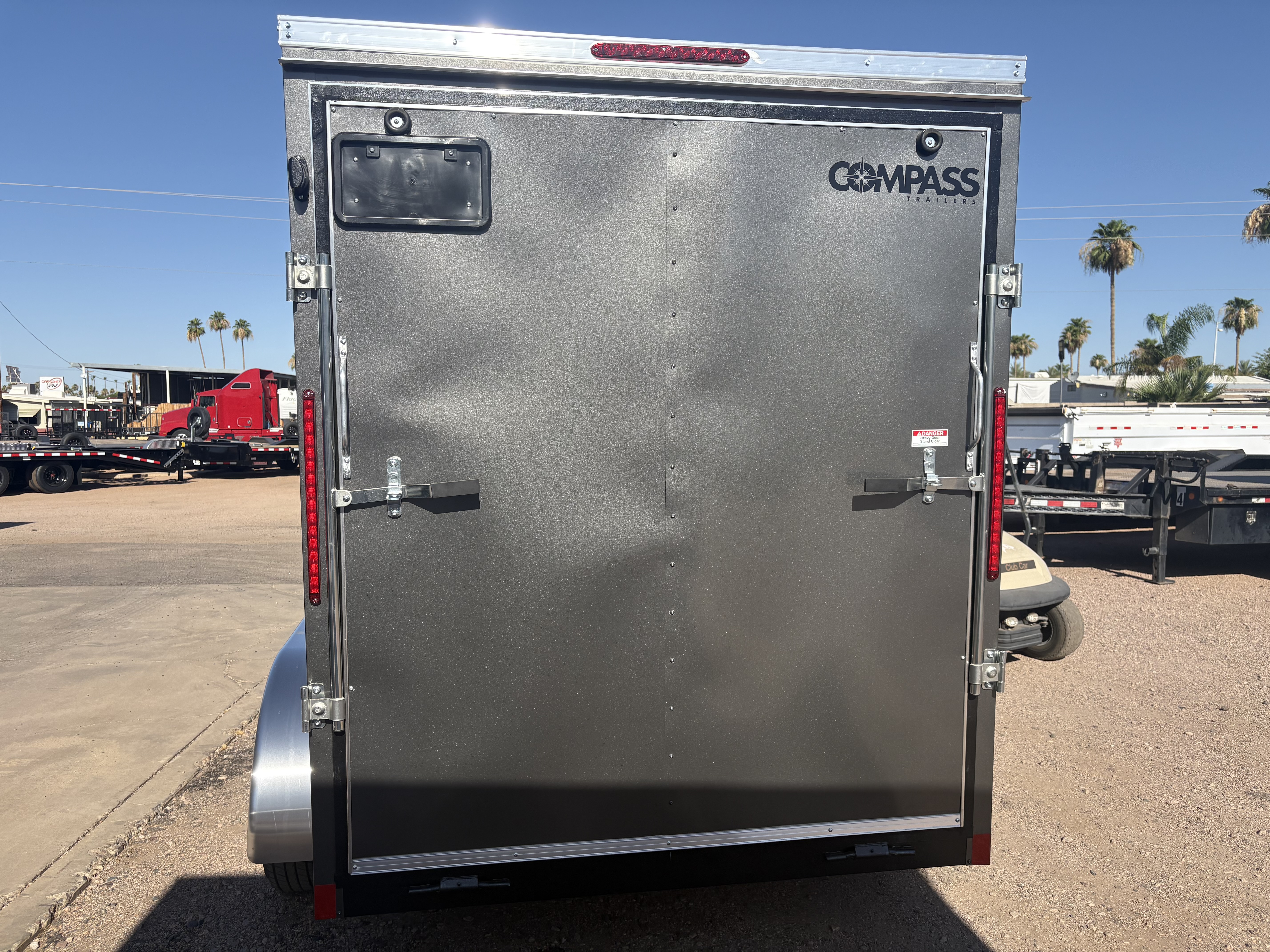 Compass 12x6 Indigo DLX, Flat Top V-Nose, 7K GVWR, Ramp Door - Stock #CMP2885 - Image 5 of 6
