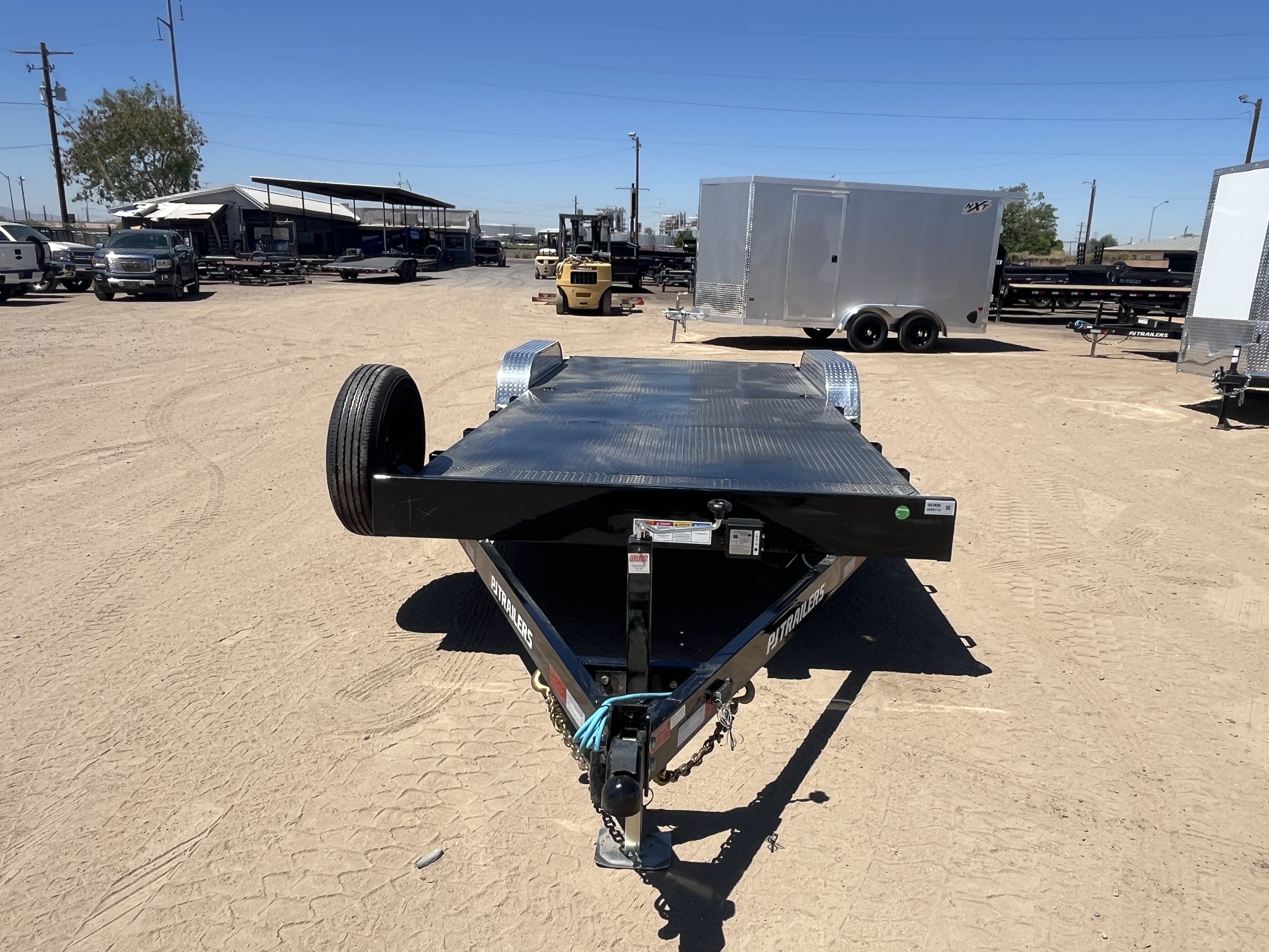 P.J. Trailers 22x83 Tandem Axle, 10K GVWR, Steel Deck Car Hauler, Slide-In Ramps - Stock #PPJ11218 - Image 9 of 9