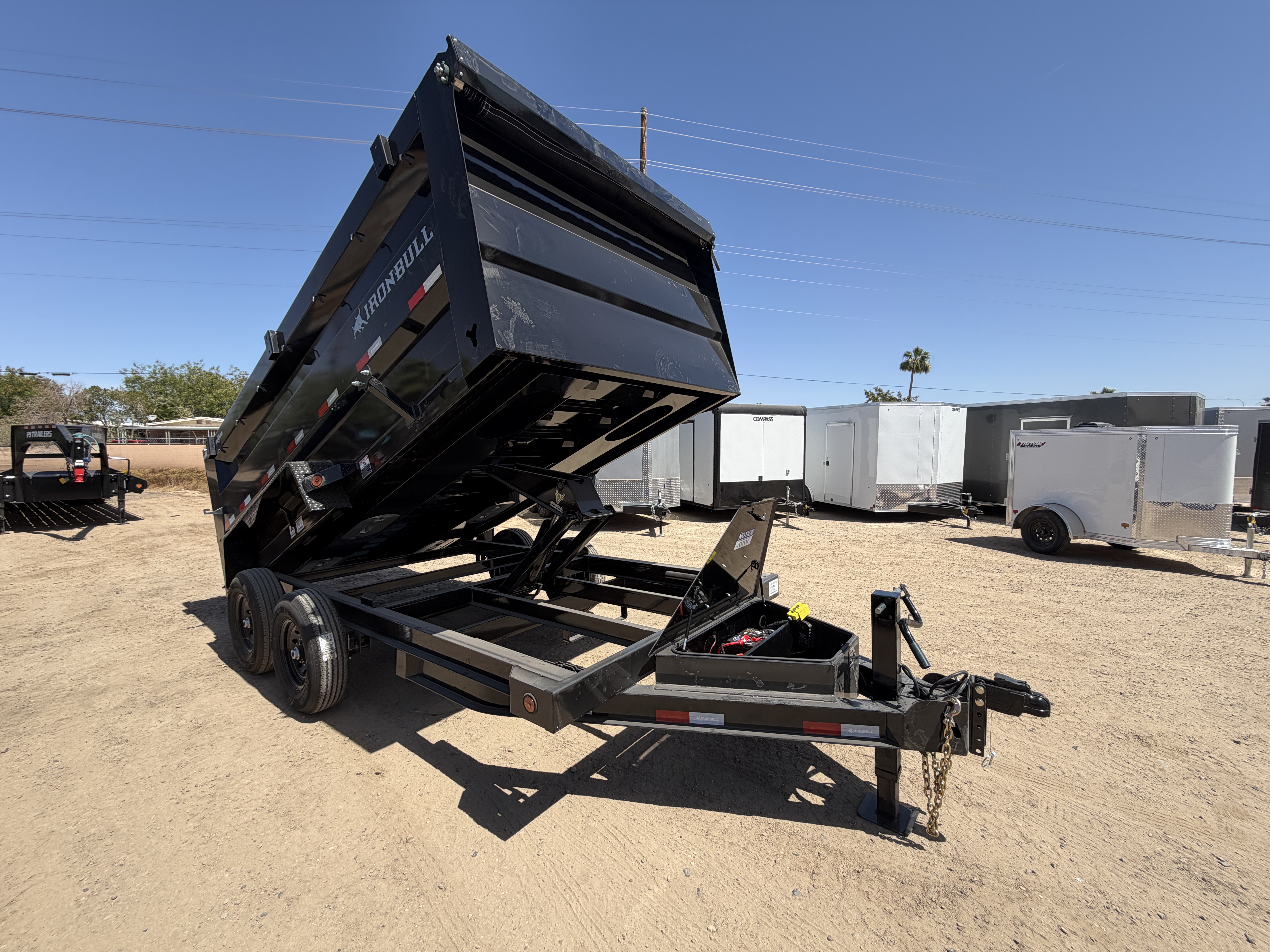 Norstar 14x83 IronBull Tandem Axle Dump, 15K GVWR, 48" Sides, Solar Charger, 14 Ply Tires - Stock #NST1449 - Image 4 of 9