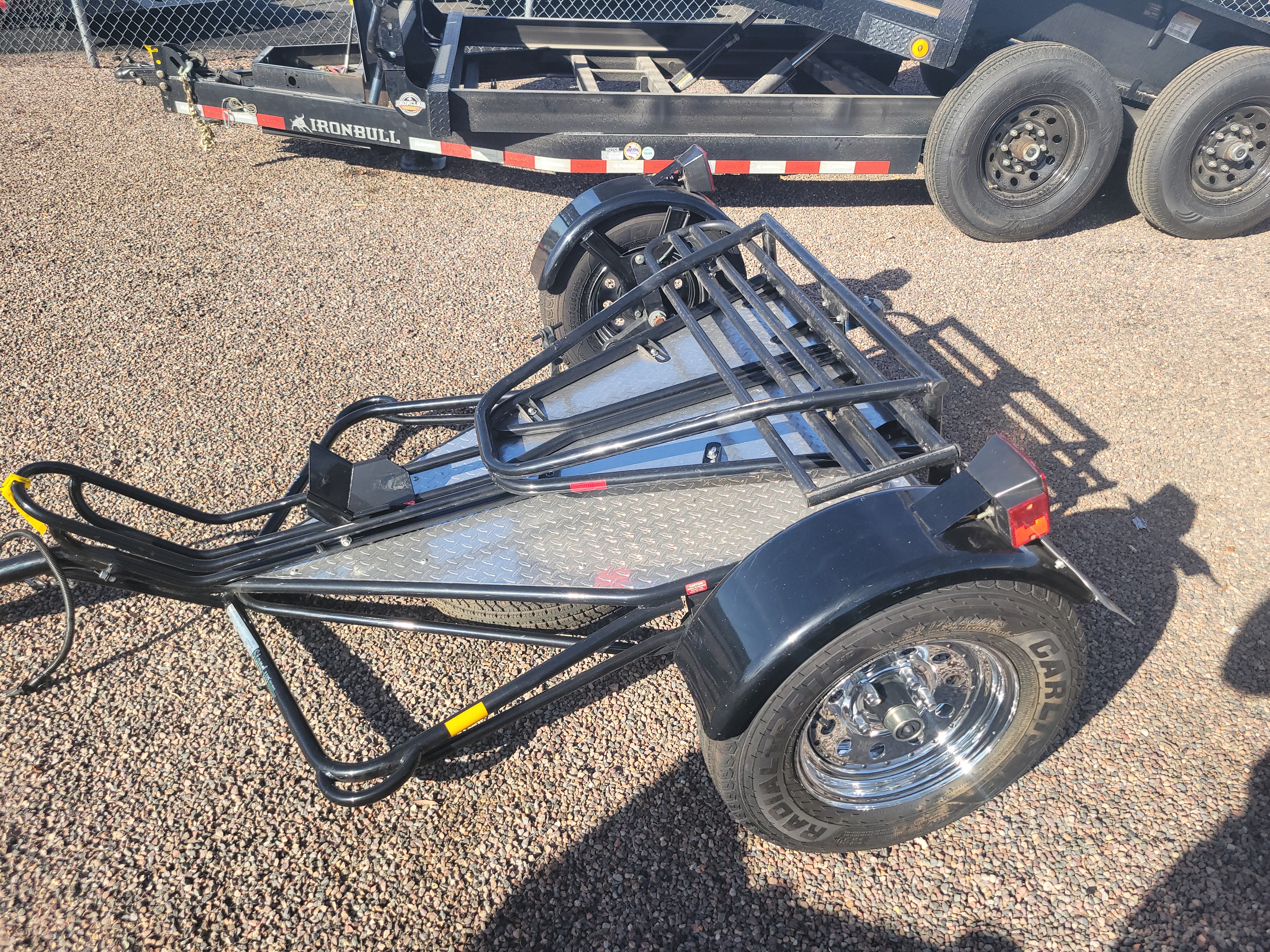 Kendon Single Ride-Up SRL Stand-Up Motorcycle Trailer - Stock #USD1157 - Image 2 of 3