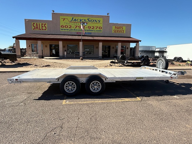 Aluma 20x102" All Aluminum Wide Body, 10K GVWR, Heavy Tandem Axle, Drive-Over-Fenders (WB20H-TA-EL-DOF-R-RR-RTD) - Stock #ALU304 - Image 1 of 10