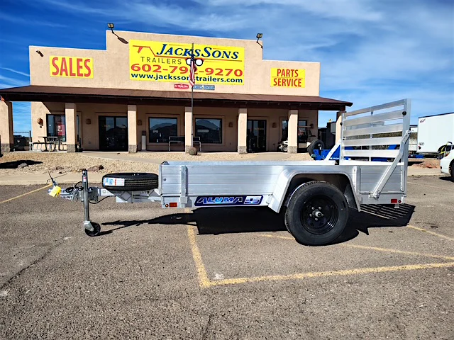Aluma Aluma 8'x54" Aluminum Utility Trailer w/ Tailgate (548ESA) - Stock #ALU417-SM - Image 1 of 6 Aluma Aluma 8'x54" Aluminum Utility Trailer w/ Tailgate (548ESA) - Stock #ALU417-SM - Image 1 of 6